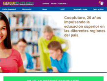 Tablet Screenshot of coopfuturo.com.co